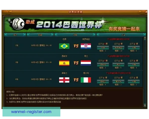 世界杯竞猜官网全面升级 提供更精准预测与实时数据分析